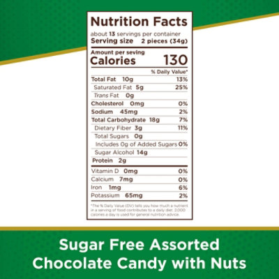 Rs 15.5oz Sugar Free Assorted Chocolate Candy With Nuts Gusset Bag - 15.5 OZ - Image 3