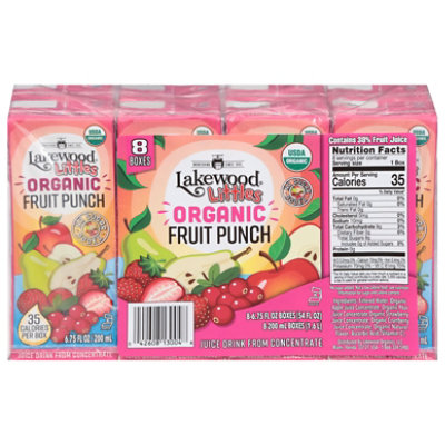 Lakewood Fruit Punch Juice Aseptic - 8 PK - Image 3