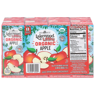 Lakewood Juice Apple Aseptic - 8 PK - Image 1