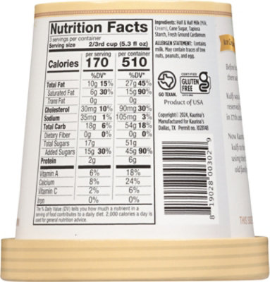 Kaurinas Ice Cream Kulfi Malai Pint - 16 OZ - Image 5