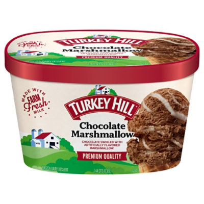 Turkey Hill Premium Ice Cream Chocolate Marshmallow - 46 FZ - Image 3