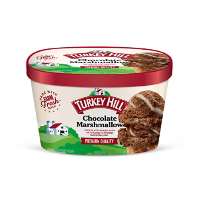 Turkey Hill Premium Ice Cream Chocolate Marshmallow - 46 FZ - Image 2