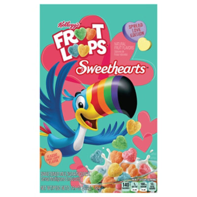 Kelloggs Froot Loops Cereal Sweethearts 14.9oz - 14.9 OZ - Image 2