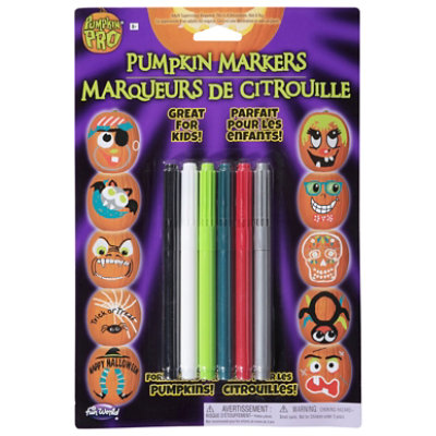 Fun World Holiday Pumpkin Markers – 8 Count - Image 1