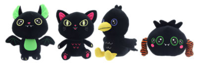 Ssel 10in Black Neon Halloween Plush - EA - safeway