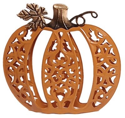 Hypr Metal Swirl Pumpkin Tabletop - EA - Image 1