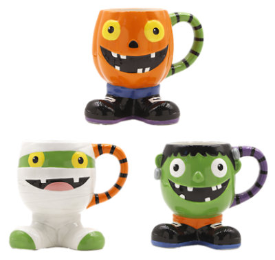 Ssel 16z Halloween Ceramic Footed Mug - EA - Image 1