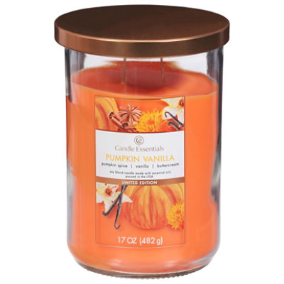 Candle Essential Pumpkin Vanilla Candle - 17 OZ - Image 3