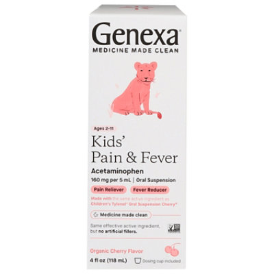 Genexa Kids Pain & Fever Cherry - 4 OZ - Image 3