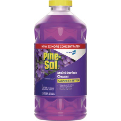 Pine-Sol CloroxPro Multi-Surface Cleaner Concentrated, Lavender Clean Scent, 80 oz Bottle - Image 1