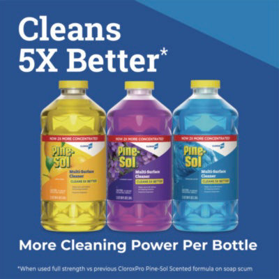 Pine-Sol CloroxPro Multi-Surface Cleaner Concentrated, Lavender Clean Scent, 80 oz Bottle - Image 4
