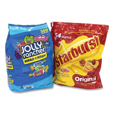 Mars Chewy and Hard Candy Party Asst, Jolly Rancher/Starburst, 8.5 lbs Total, 2 Bag Bundle - Image 1