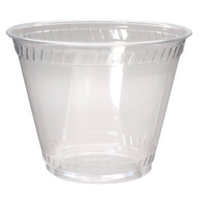 Fabri-Kal Kal-Clear PET Cold Drink Cups, 9 oz, Clear, Old Fashioned, 50/Sleeve, 20 Sleeves/Carton - Image 1