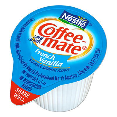 Coffee mate Liquid Coffee Creamer, French Vanilla, 0.38 oz Mini Cups, 360 Cups/Carton - Image 2