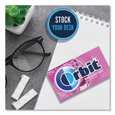 Orbit Sugar-Free Chewing Gum, Bubblemint, 12/Box - Image 3