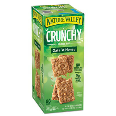 Nature Valley Granola Bars, Oats and Honey, 1.5 oz Bar, 49/Carton - Image 2