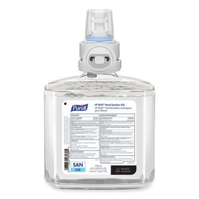 PURELL VF PLUS Hand Sanitizer Gel, 1,200 mL Refill Bottle, Fragrance-Free, For ES8 Dispensers, 2/Carton - Image 2