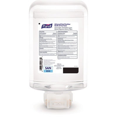PURELL Advanced Hand Sanitizer Fragrance Free Foam, For ES10 Automatic Dispensers, 1,200 mL Refill, Fragrance Free, 2/Carton - Image 2