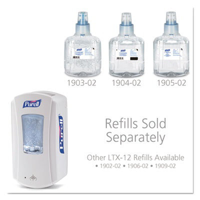PURELL LTX-12 Touch-Free Dispenser, 1,200 mL, 5.75 x 4 x 10.5, White - Image 2