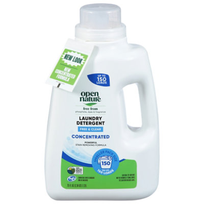 Open Nature Liquid Laundry Detergent Free & Clear 75 Fluid Ounce - 75 FZ - Image 1