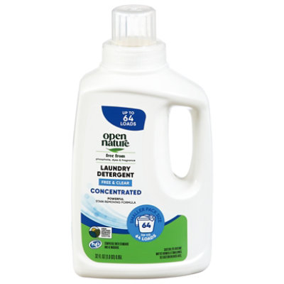 Open Nature Liquid Laundry Detergent Free & Clear 32 Fluid Ounce - 32 FZ