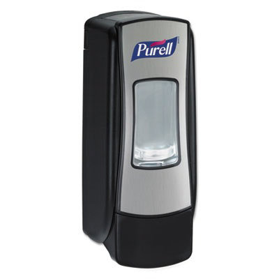 PURELL ADX-7 Dispenser, 700 mL, 3.75 x 3.5 x 9.75, Chrome/Black - Image 1