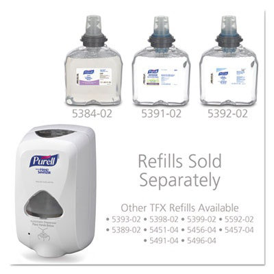 PURELL TFX Touch Free Dispenser, 1,200 mL, 6.5 x 4.5 x 10.58, Dove Gray - Image 2