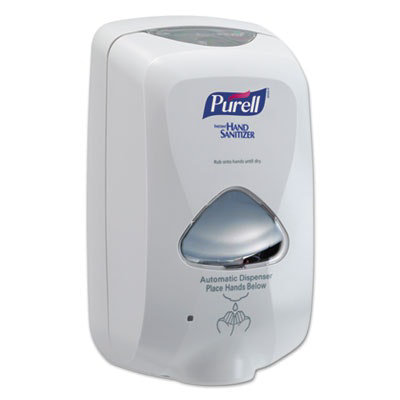 PURELL TFX Touch Free Dispenser, 1,200 mL, 6.5 x 4.5 x 10.58, Dove Gray - Image 1