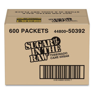 Sugar in the Raw Sugar Packets, 0.18 oz Packet, 600/Carton - Image 1