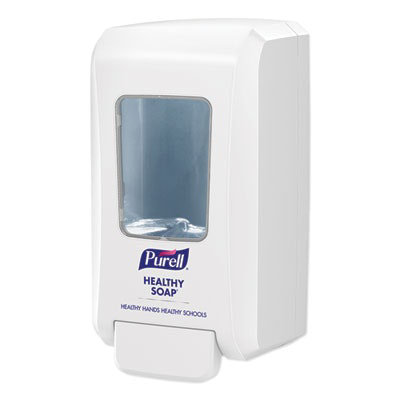 PURELL FMX-20 Soap Push-Style Dispenser, 2,000 mL, 4.68 x 6.5 x 11.66, For K-12 Schools, White, 6/Carton - Image 2