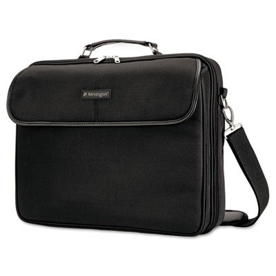 Kensington Simply Portable 30 Laptop Case, Fits Devices Up to 15.6", Polyester, 15.75 x 3 x 13.5, Black - Image 1