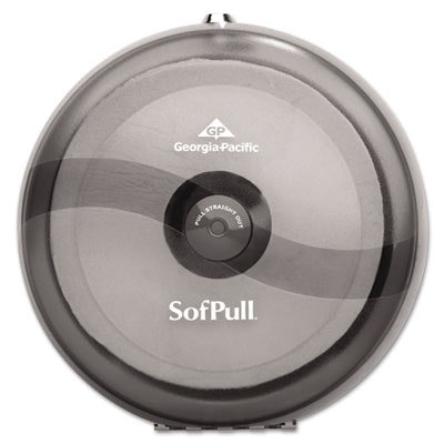 Georgia Pacific Professional SofPull High-Capacity Center-Pull Tissue Dispenser, 10.5 x 6.75 x 10.5, Smoke - Image 1