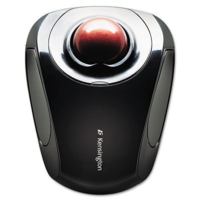 Kensington Orbit Wireless Mobile Trackball, 2.4 GHz Frequency/30 ft Wireless Range, Left/Right Hand Use, Black/Red - Image 2
