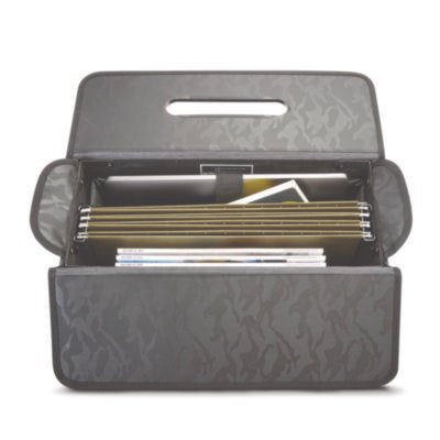 Solo Morgan Recycled Rolling Catalog Case, Fits Devices Up to 17.3", 18.13 x 7.13 x 13.5, Black/Gray - Image 3