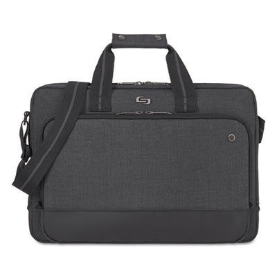 Solo Urban Slimbrief, Fits Devices Up to 15.6", Polyester, 16" x 3" x 11.5", Gray - Image 1