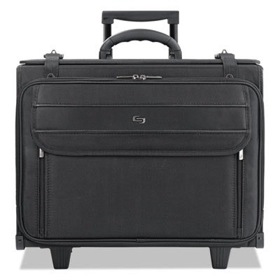 Solo Classic Rolling Catalog Case, Fits Devices Up to 17.3", Polyester, 18 x 7 x 14, Black - Image 1