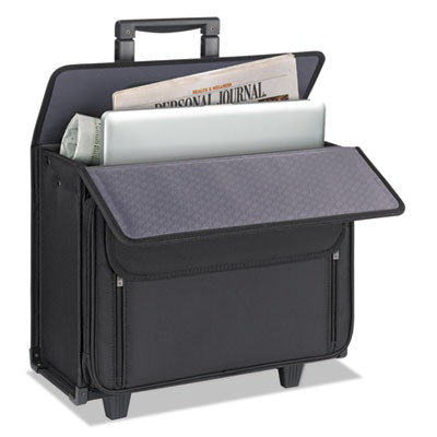 Solo Classic Rolling Catalog Case, Fits Devices Up to 17.3", Polyester, 18 x 7 x 14, Black - Image 4