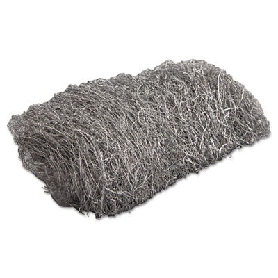 GMT Industrial-Quality Steel Wool Hand Pads, #3 Medium, Steel Gray, 16 Pads/Sleeve, 12 Sleeves/Carton - Image 1