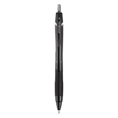uniball Jetstream Elements Hybrid Gel Pen, Retractable, Medium 1 mm, Black Ink, Black Barrel, Dozen - Image 2