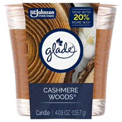 Glade Candle, Cashmere Woods - 4.08 OZ - Image 1