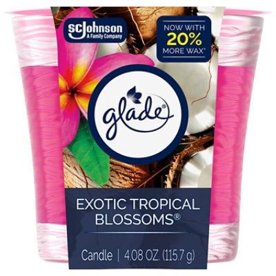 Glade Candle Tropical Blossoms - 4.08 OZ - Image 1