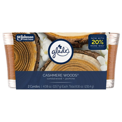 Glade Candle Cashmere Woods - 2-4.08 Oz. - 2-4.08O - Image 2