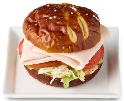 Kosher Empire Smoked Turkey Pretzel Sandwich - EA - Image 1