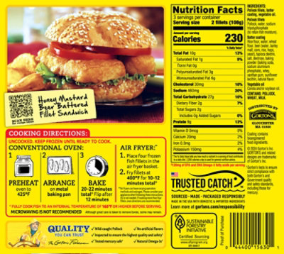 Gortons Beer Batter Fish Fillets 11 Oz - 11.0 OZ - Image 7