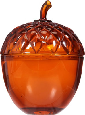 Pad Glass Acorn Candle Applewd - 9 OZ - Image 4