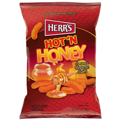 Herrs Cheese Curls Hot N Honey 3oz - 3 OZ - Image 2