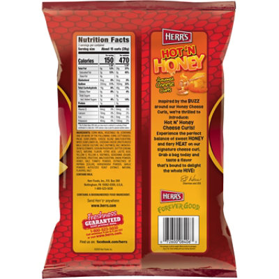 Herrs Cheese Curls Hot N Honey 3oz - 3 OZ - Image 6