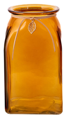 Overjoyed Boutique Gilded Leaf Candle Holder Large Yellow - EA - Image 1