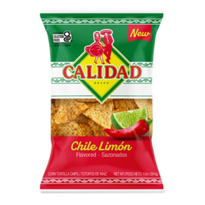 Calidad Tortilla Chips Chile Limon 10oz - 10 OZ - Image 1