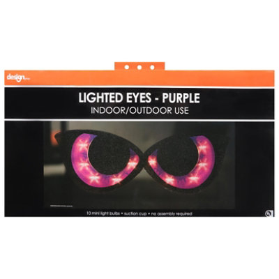 Design Group Lighted Eyes Purple Blinking Shimmer - Each - Image 3